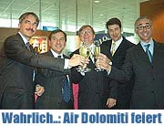 Wahrlich... vom 12.12.2006: Air Dolomiti feiert im Spazio Italia am Flughafen  (Foto: Daniela Böhme)